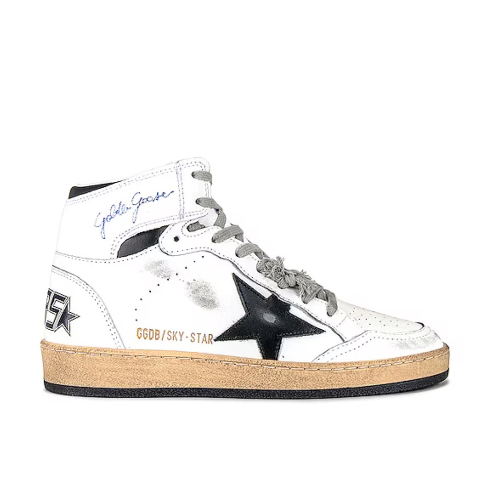 Sky Star Sneaker in White & Black
Golden Goose size 36 original paid $650